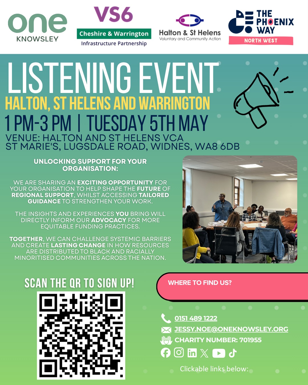 listening event flyer