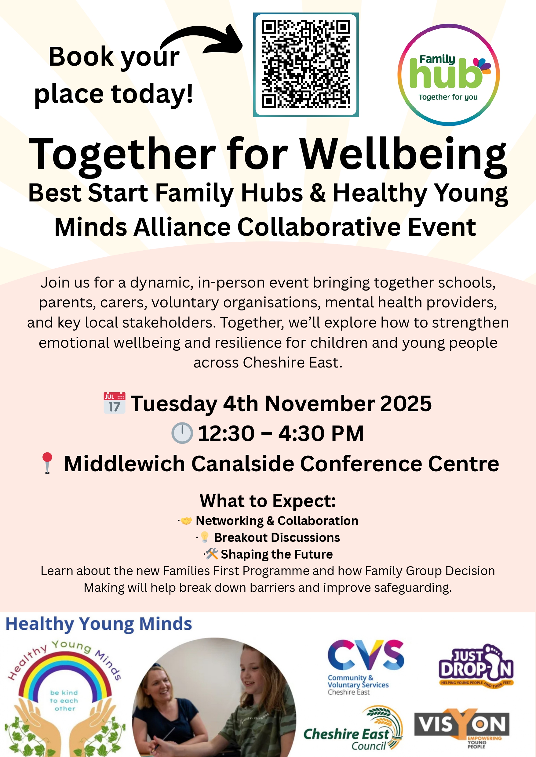 Together for wellbeing event flyer