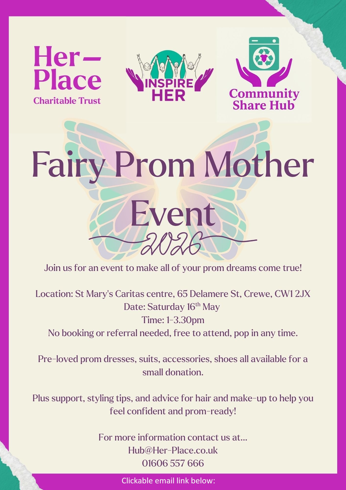 Fairy prom Mother event flyer